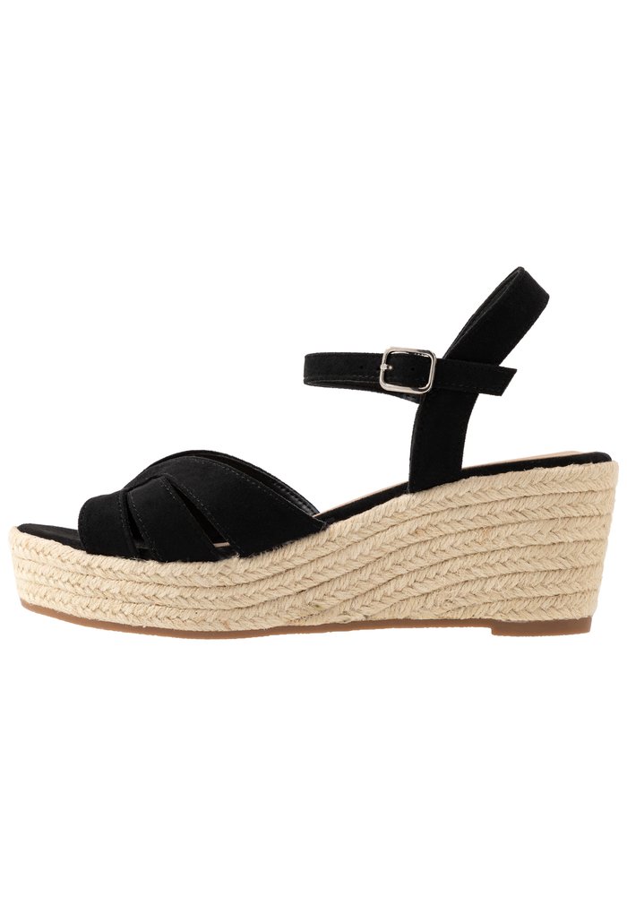 Sandales Anna Field Plateforme Wedge platform Boucle Noir Femme | VFO-5219704